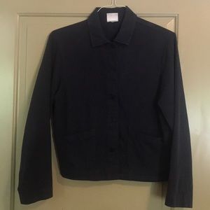 Eileen Fisher Navy Blue Chore Jacket, Size Small